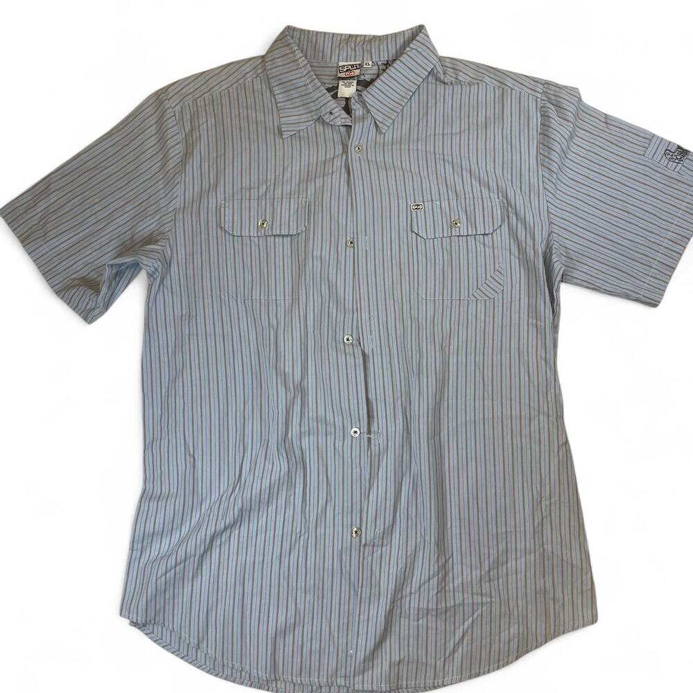 Vintage blue stripped split